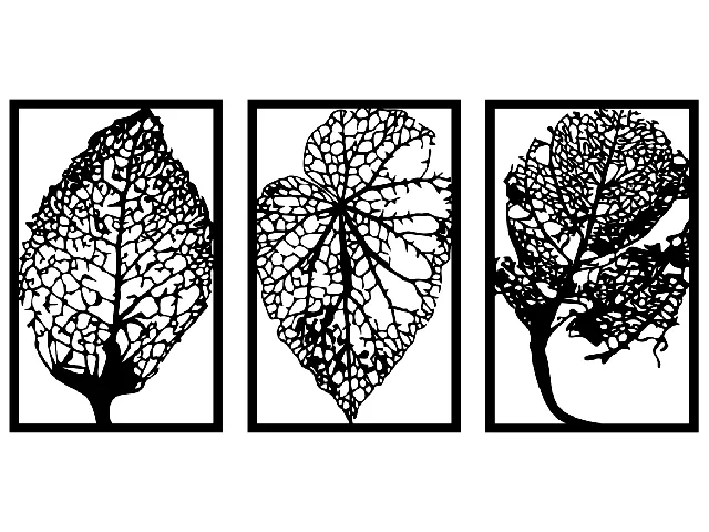 Autumn Leaves Leaf 3 set of wall art home decoration decor
