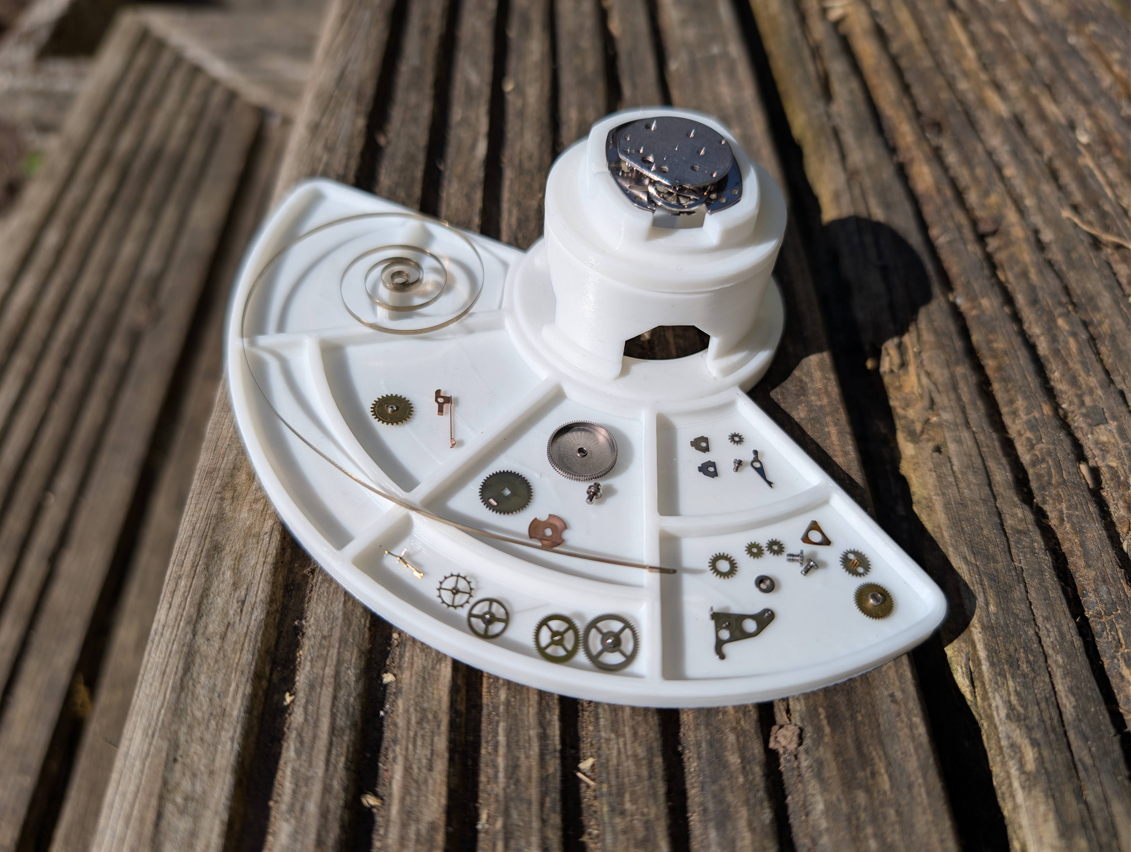 Timex movement holder for M24 and related family of movements
