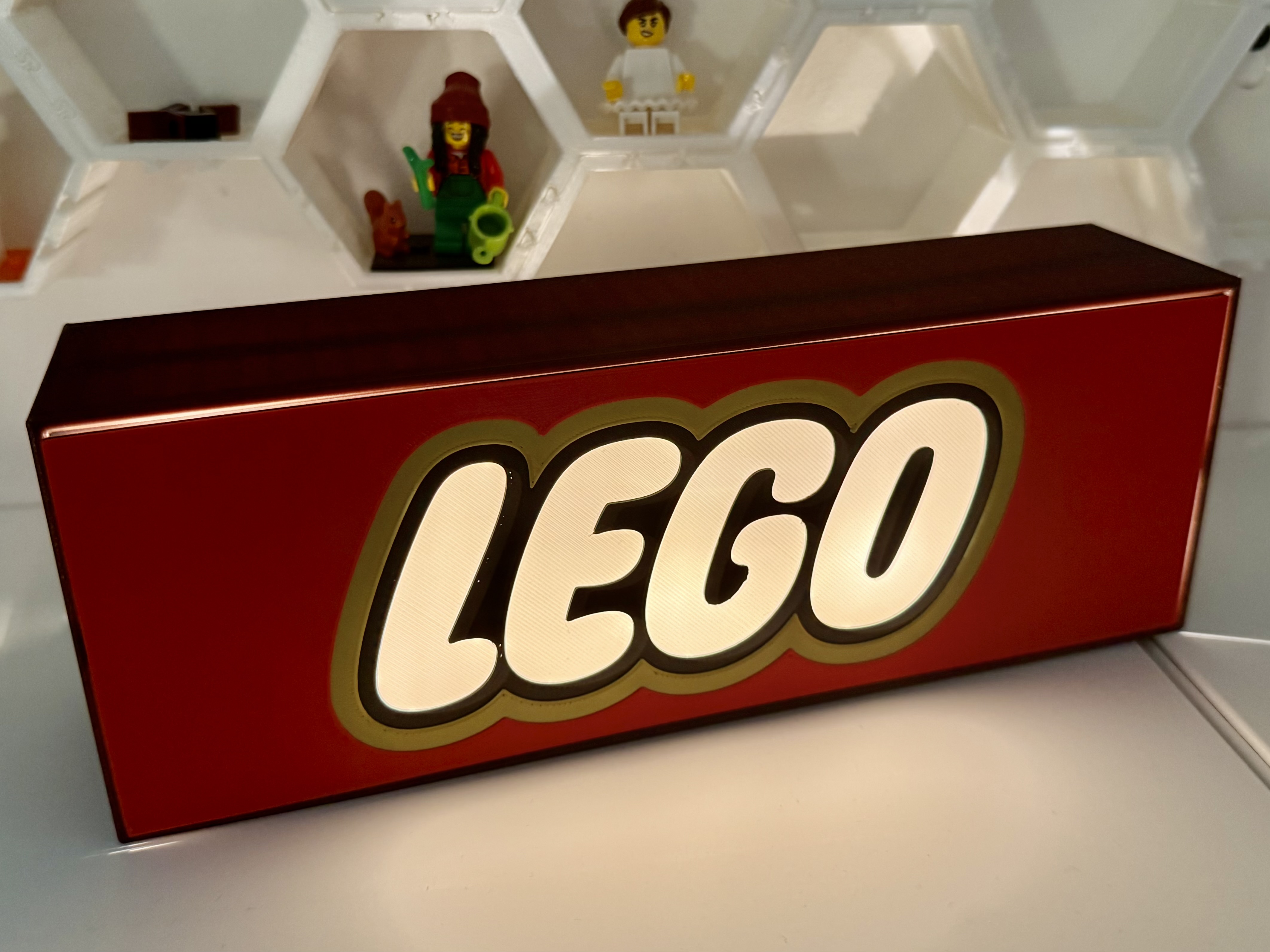 LEGO LED backlit sign