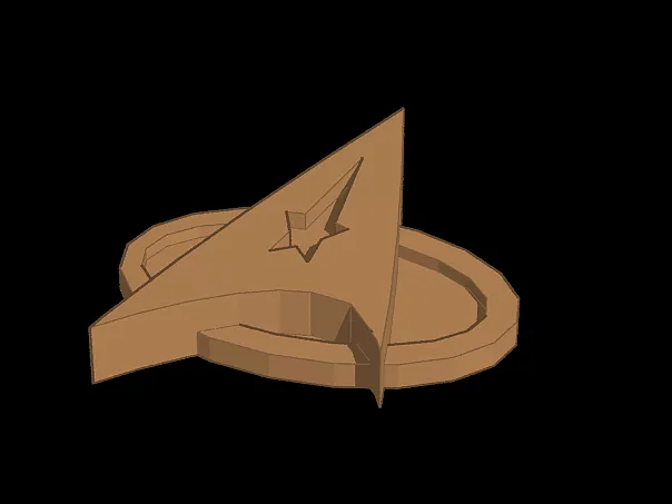 star trek badge (delta insignia)