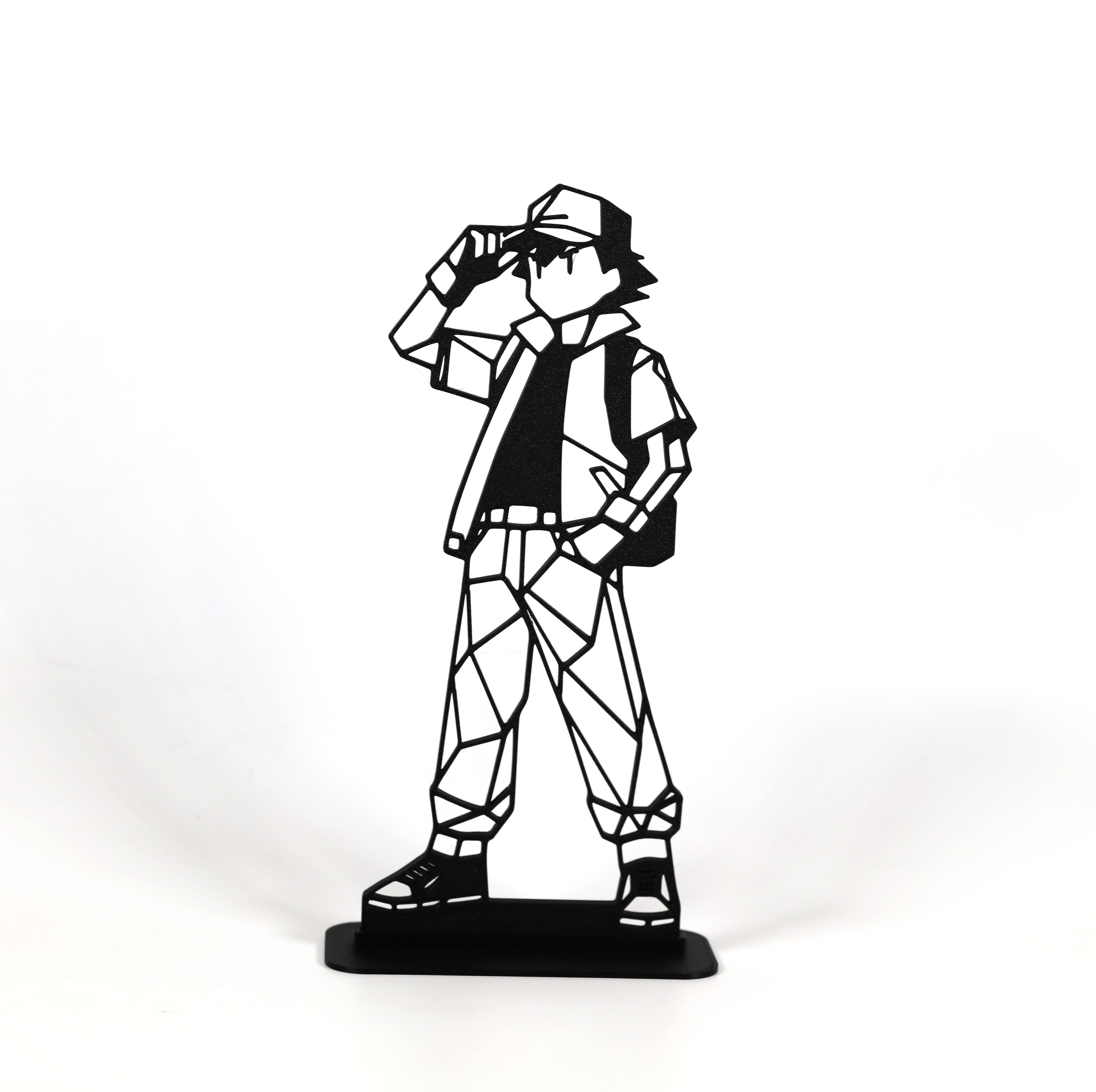 Low Poly Geometric Ash Ketchum