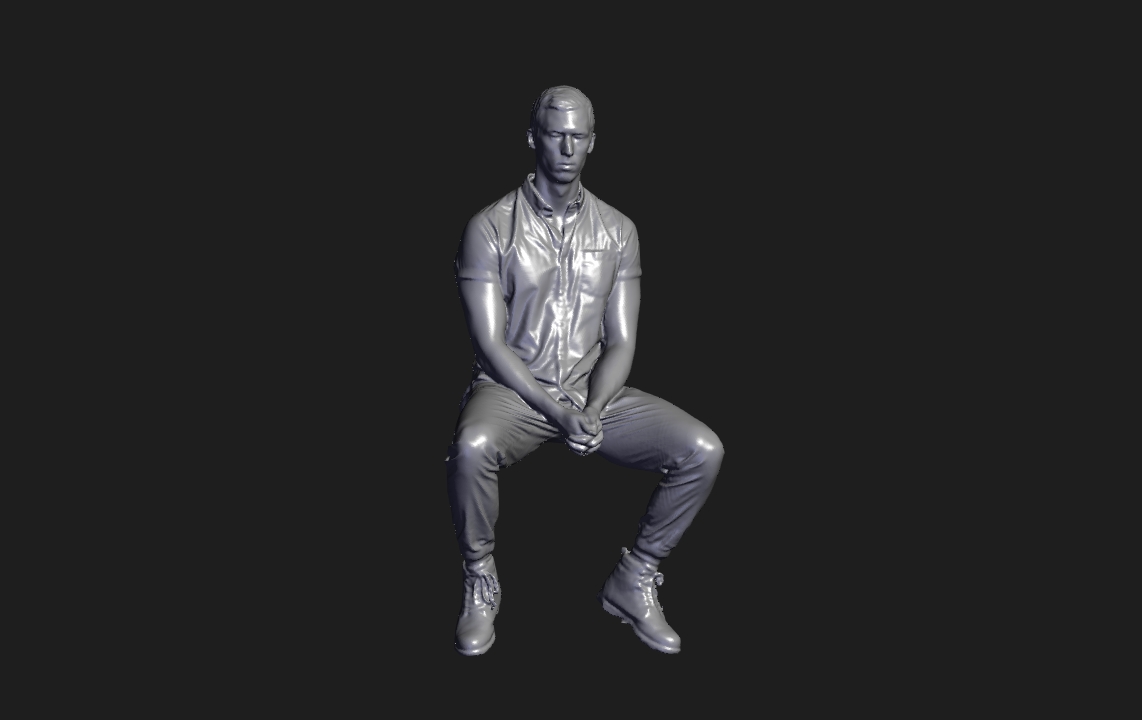 Human Body Scan--3D Scanned by Revopoint RANGE 2 3D Scanner