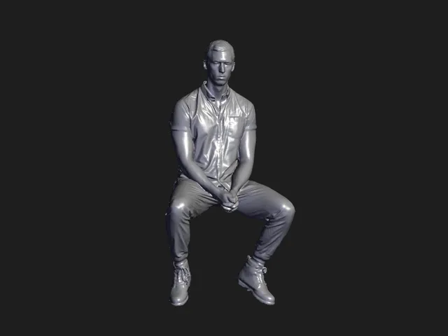Human Body Scan--3D Scanned by Revopoint RANGE 2 3D Scanner