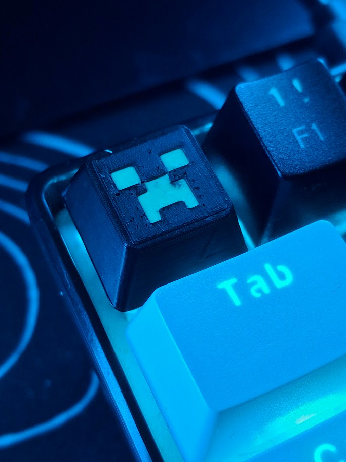 Miniatura 2 do modelo 3D Minecraft Creeper Keycap