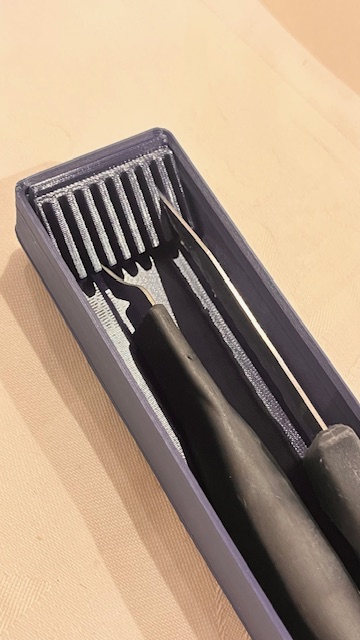 Knife holder gridfinity