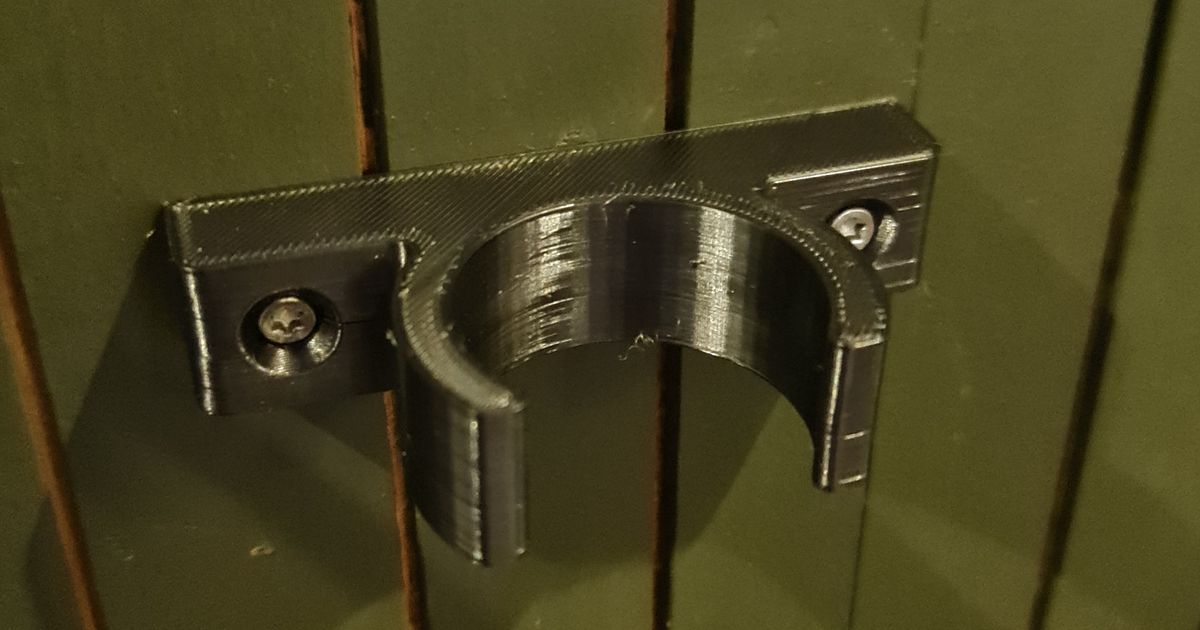 Bike pump wall mount by dasmikko Download free STL model