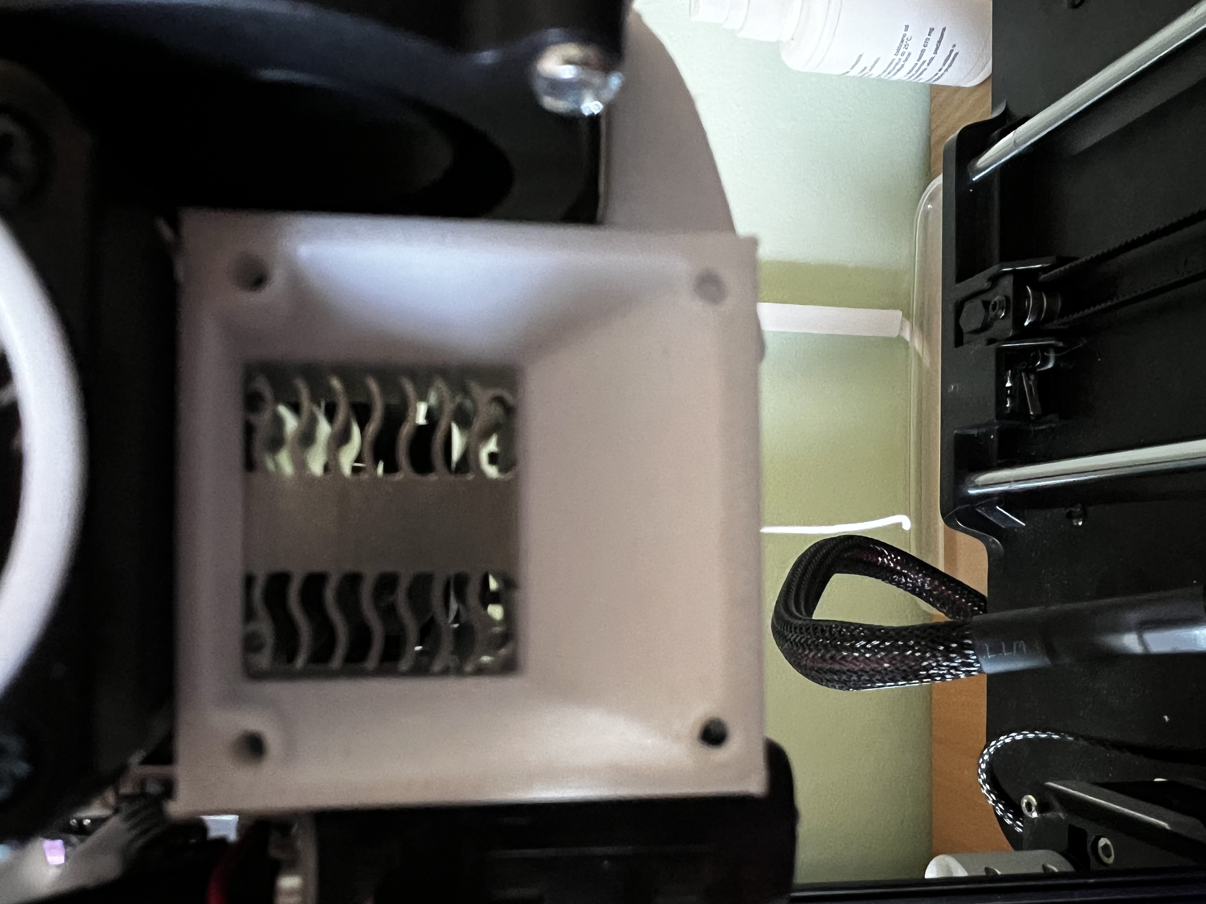 Creality ender 3 v3 se hot end fan mount (convert from 25mm to 40mm fan)