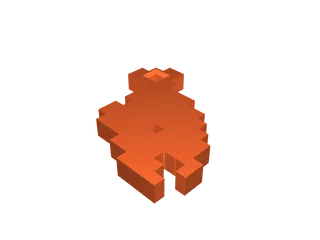Minecraft salmon key chain by Prostě já | Download free STL model ...