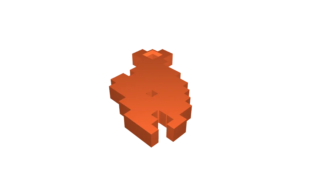 Minecraft salmon key chain by Prostě já | Download free STL model ...