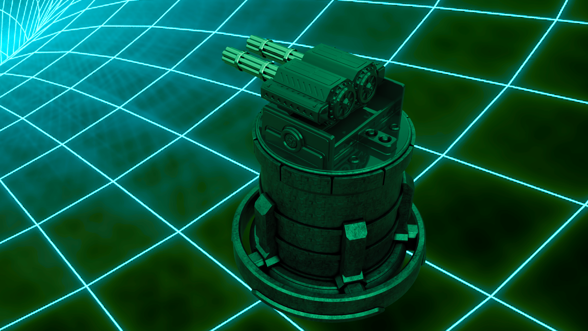 GATLING TURRET KIT | TABLETOP MINI