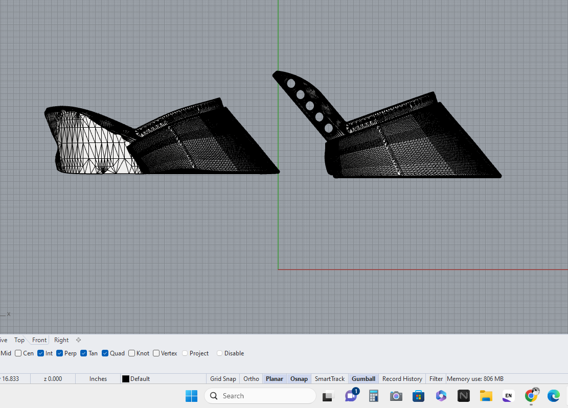 Hoof Shoe with wedge heel