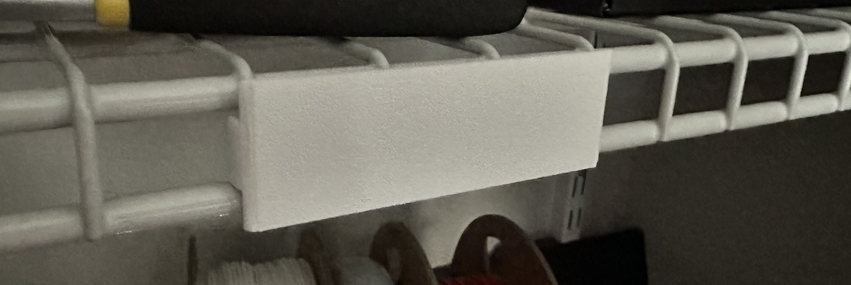 Closet Maid Wire Shelf Label by wookets Download free STL model