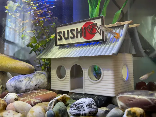 Sushi Shop Aquarium Decoration