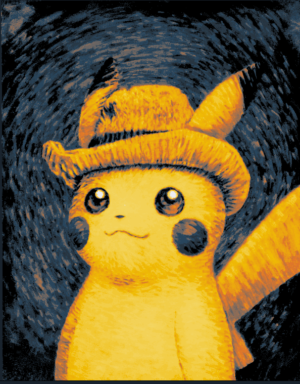 Hueforge - Van Gogh Pikachu by Earl Marquez | Download free STL model ...