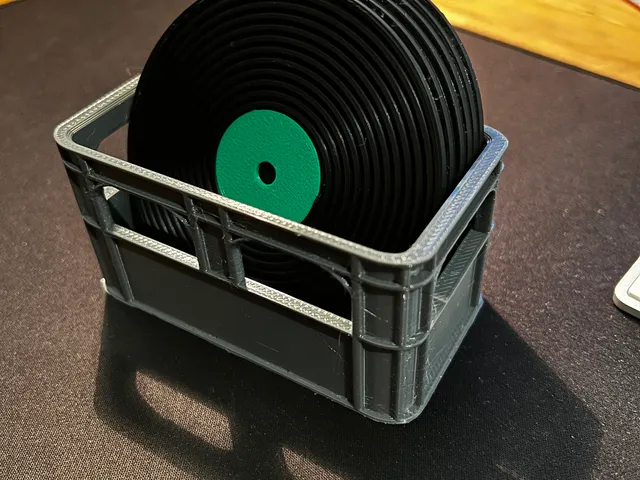 Record coaster crate