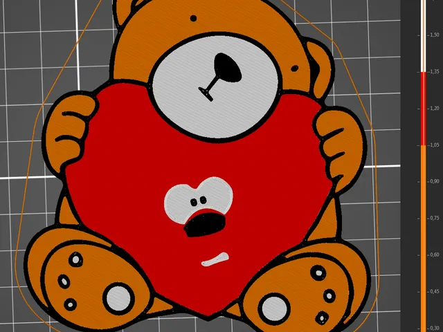 Valentine Teddy Bear decoration