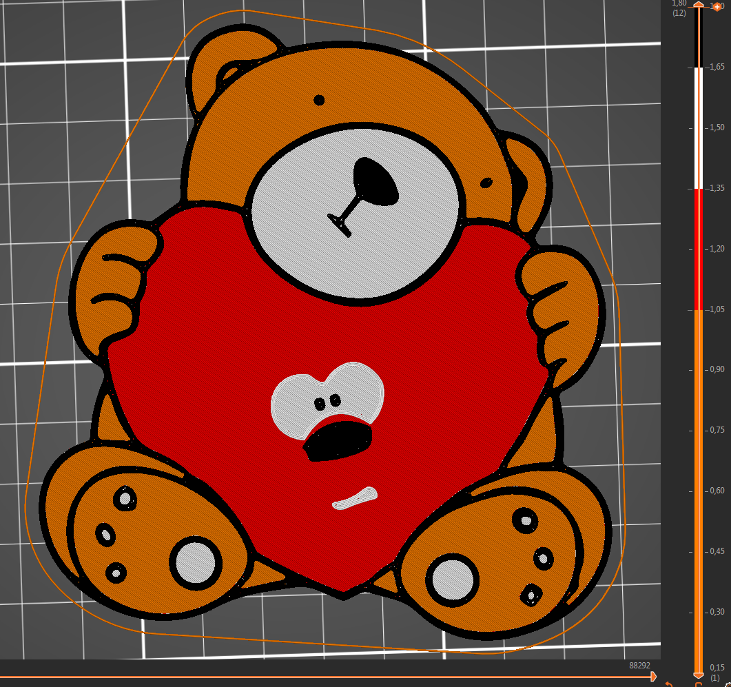 Valentine Teddy Bear decoration
