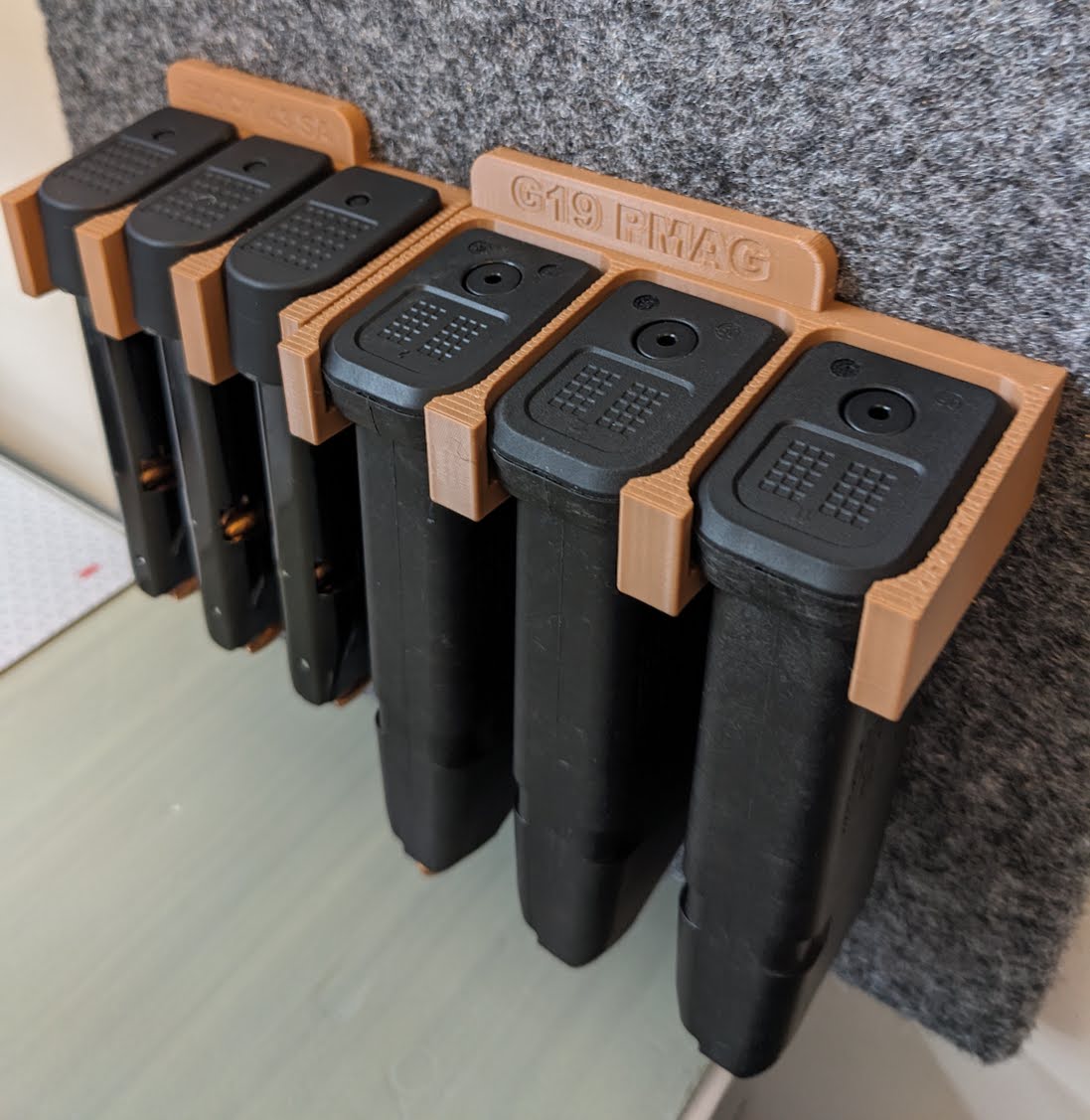 Parametric Magazine Holder (front facing)