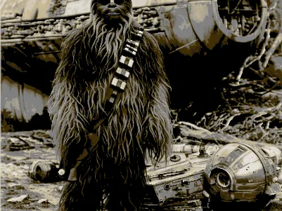 Chewbacca " Filament Painting"