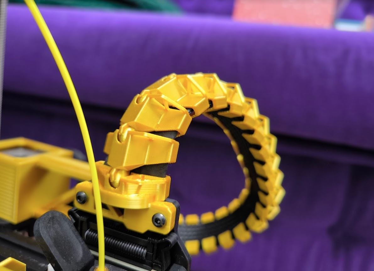 Ender 3 V3 SE Spine cable Clamp to Spine