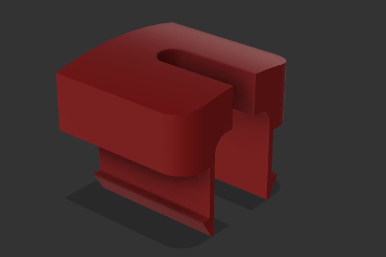 Miniatura 2 do modelo 3D vw blank button cable passthrough