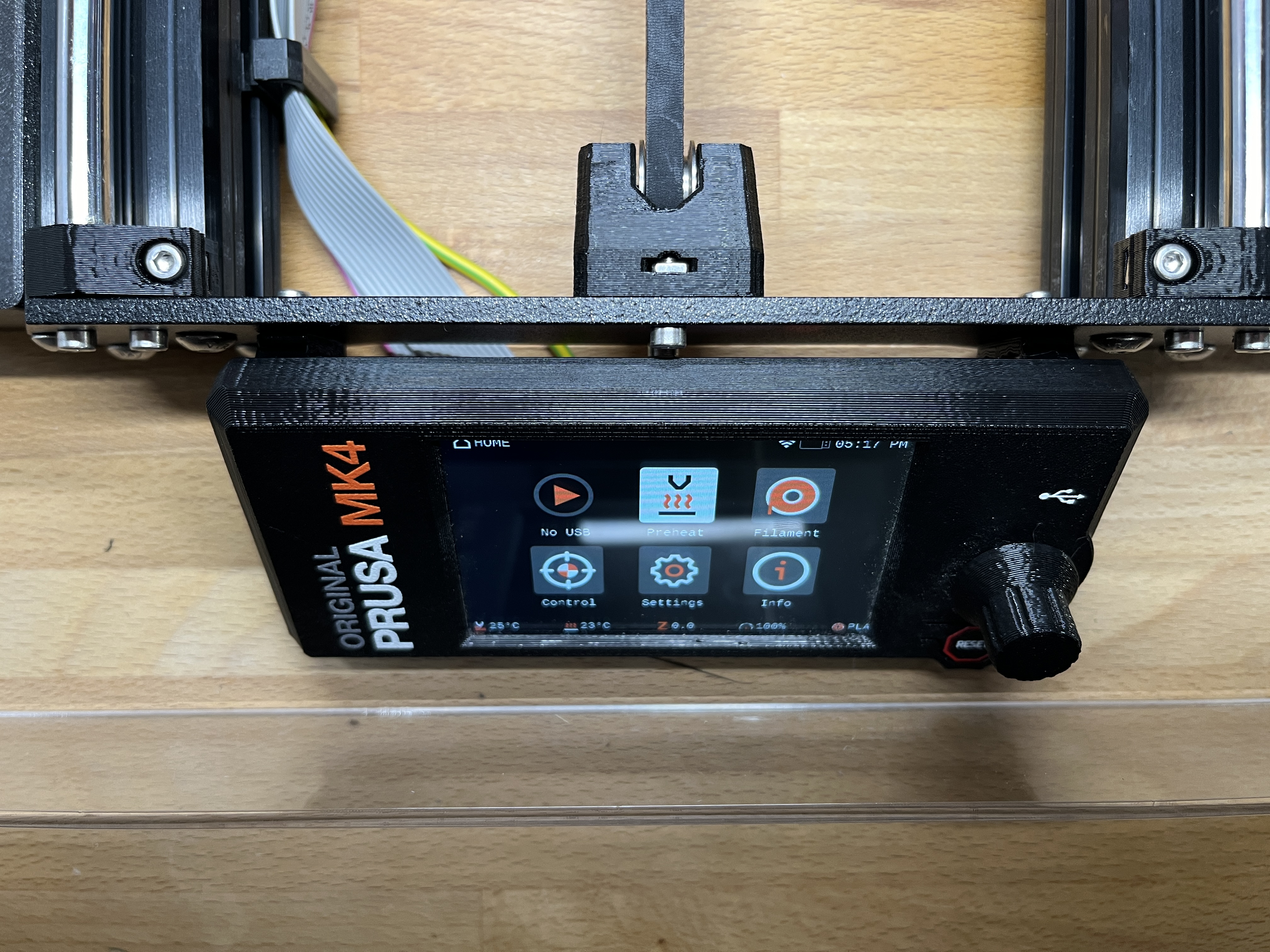 Low profile / shorter MK4 LCD display mount supports (R2 version)