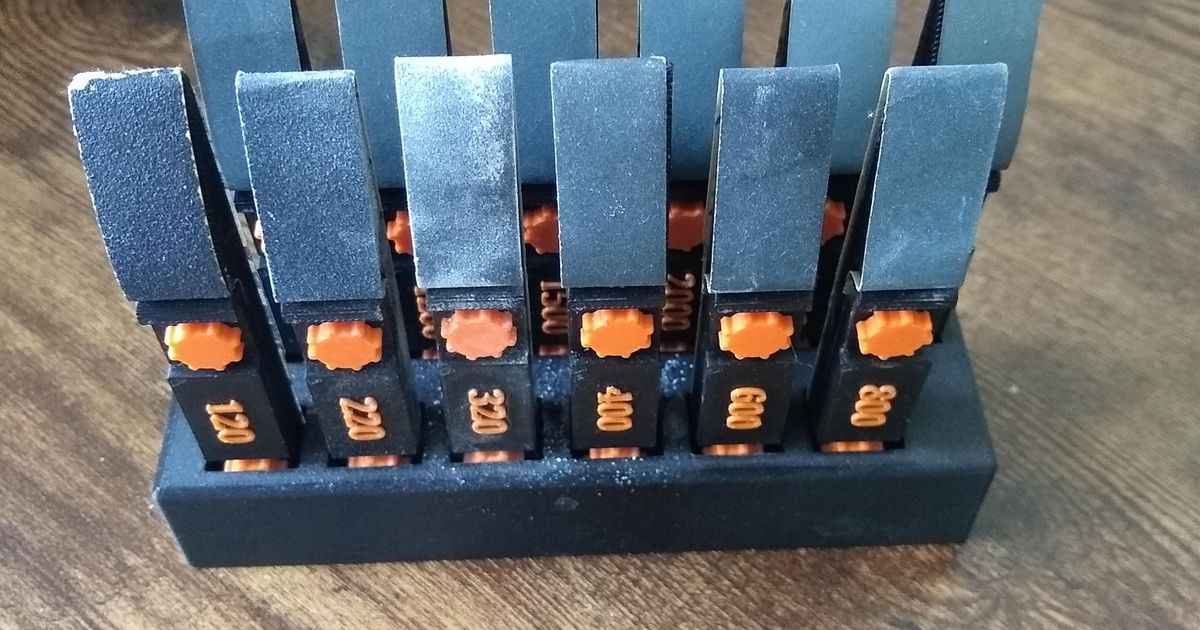 Sanding Stick Holder by jonlives Download free STL model