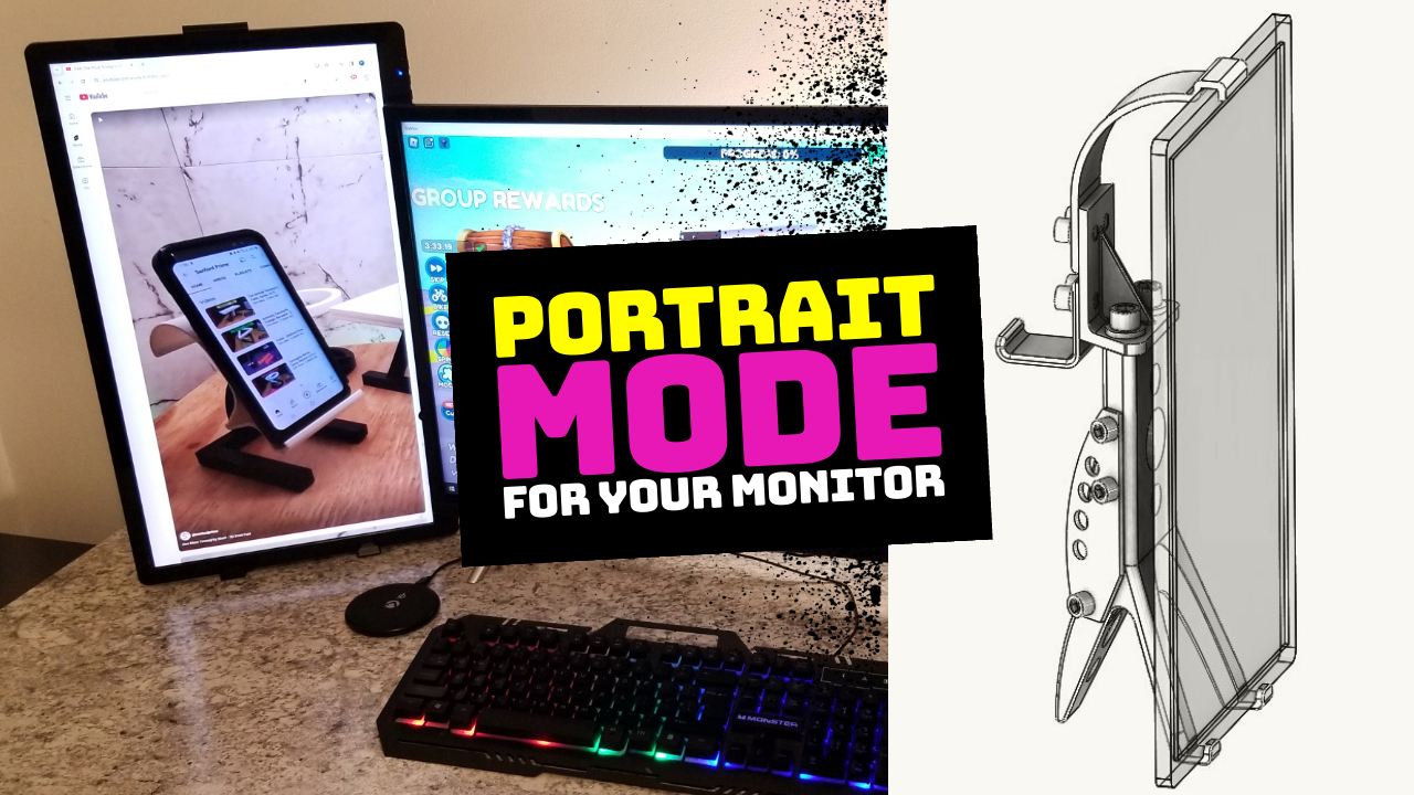 Monitor Stand for Portrait Mode