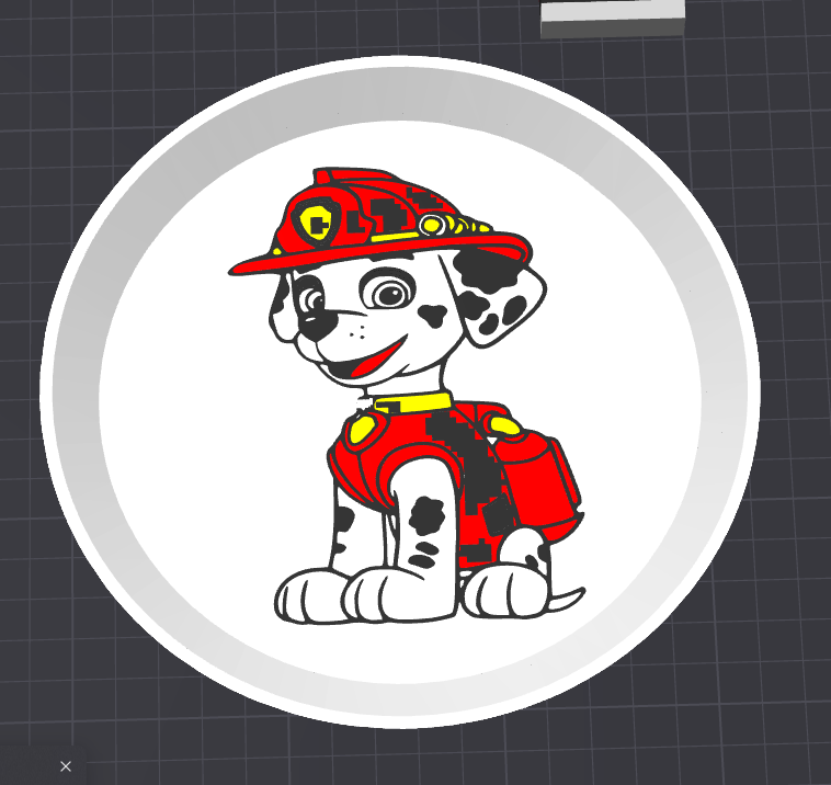 Dessert plate Paw Patrol