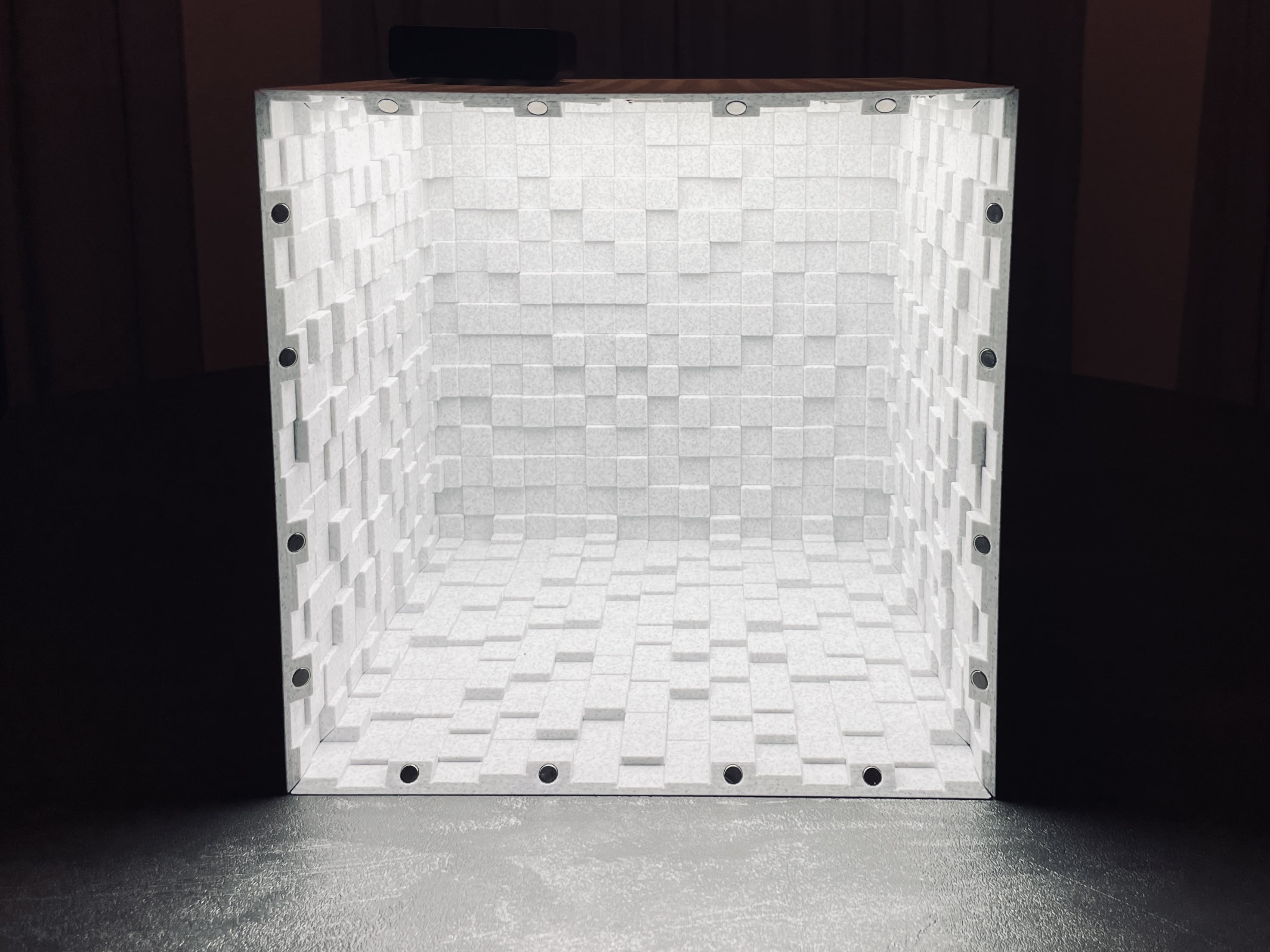 Magnetic Cube Background Box with optional LED strips