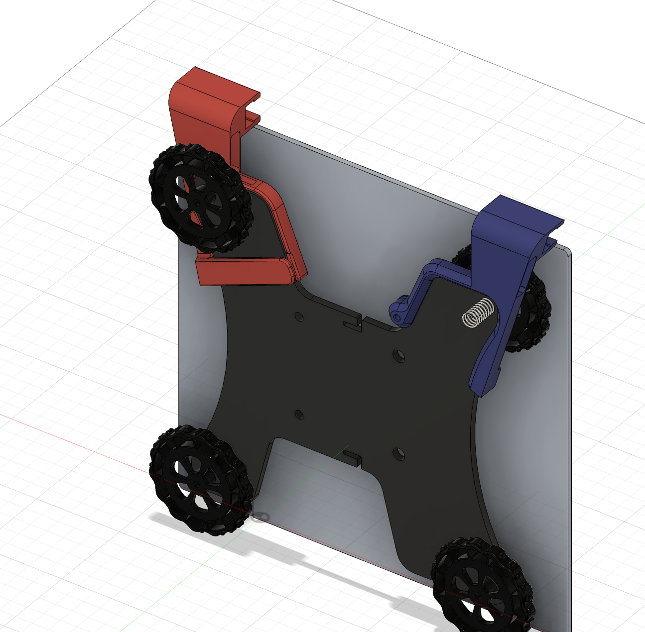 Ender 3 pro nozzle brush mount (compliance mechanism)