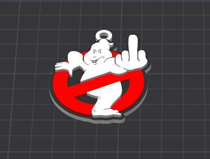 alternative ghostbusters keychain / necklace charm