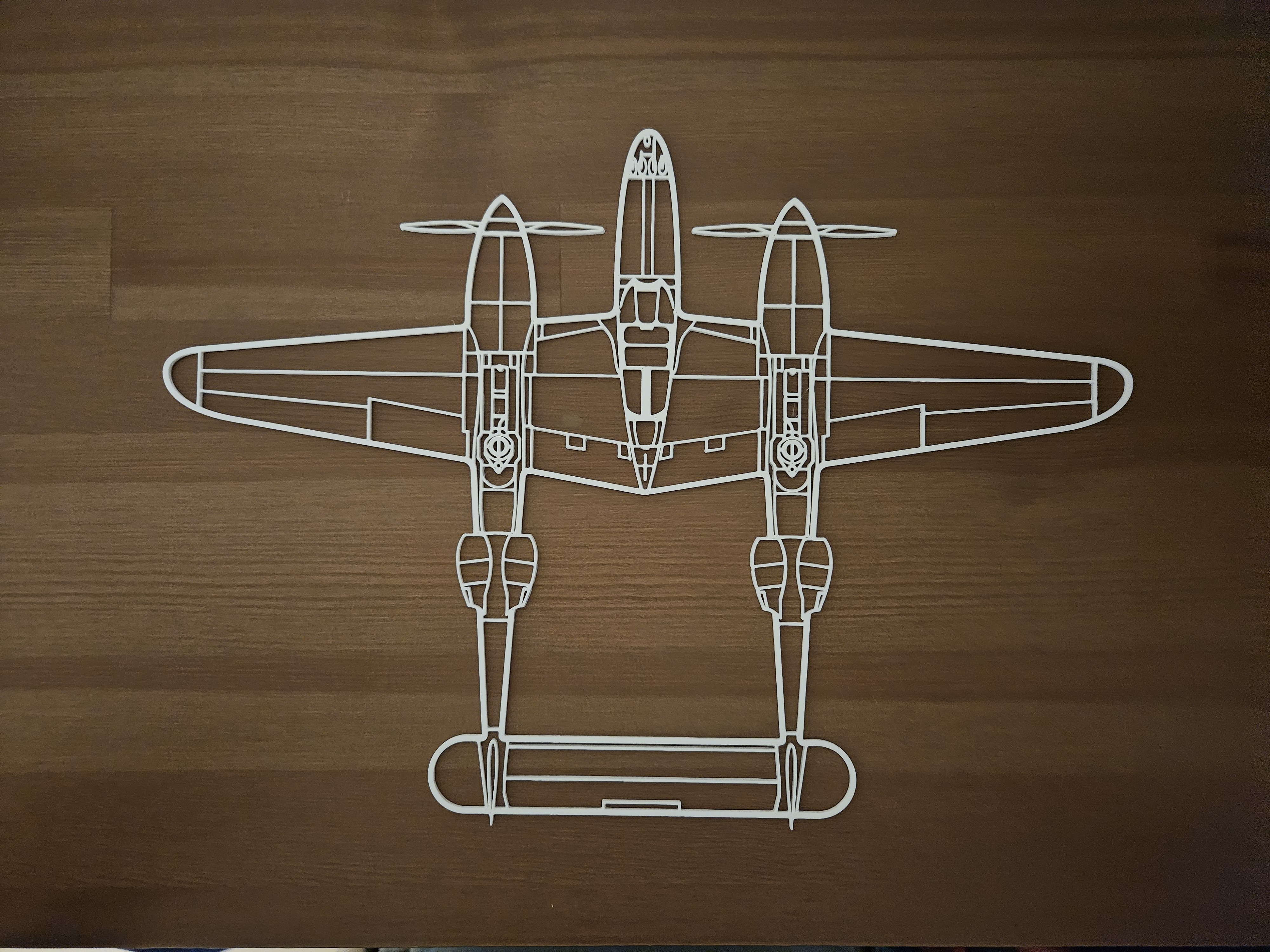 P38 Lightning Wallart