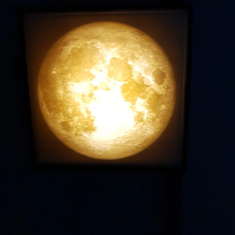 Moon Lamp at Night