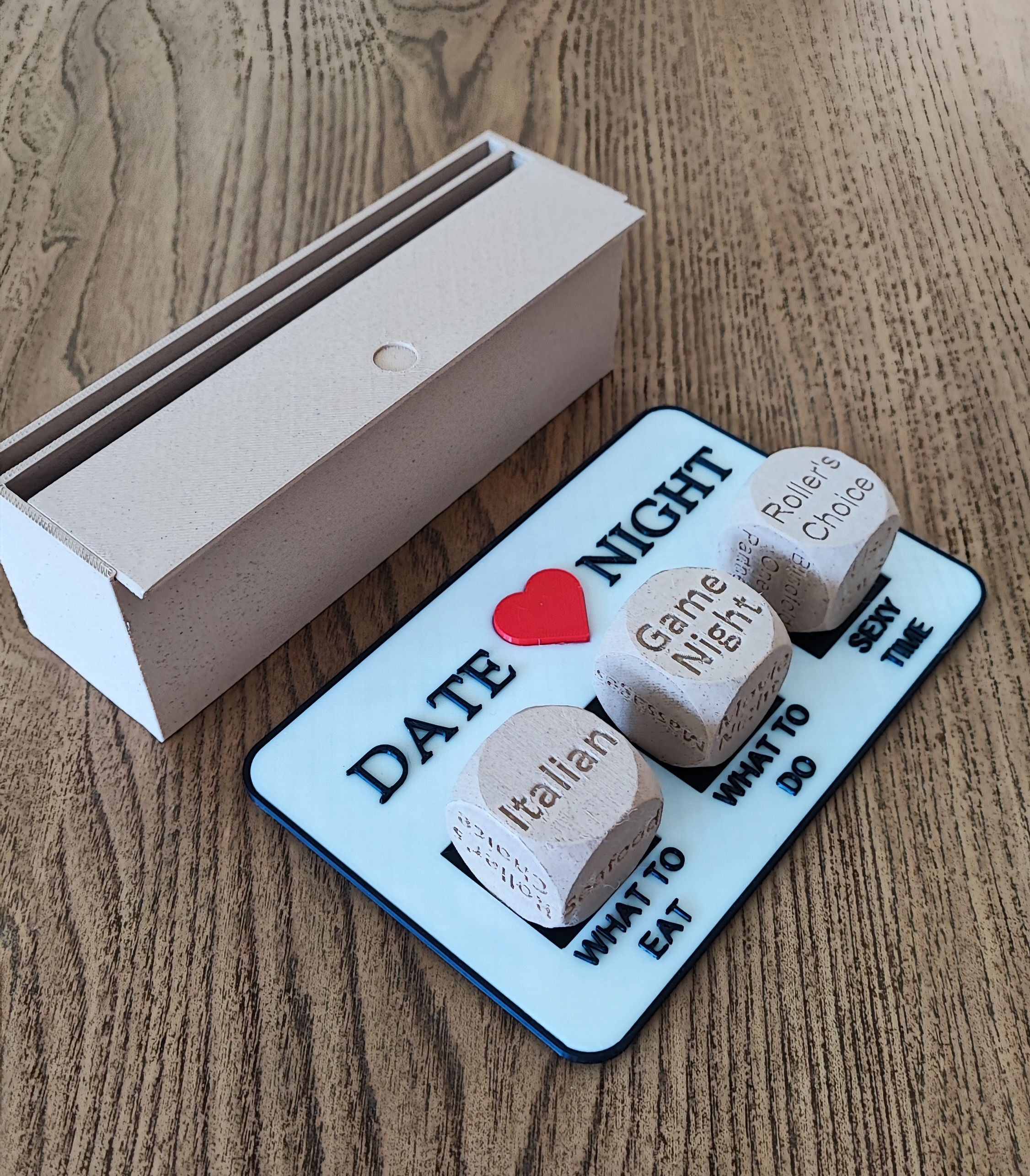 Date Night Dice with Storage Box