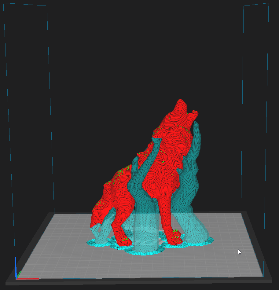 Miniatura 5 do modelo 3D Howling Wolf