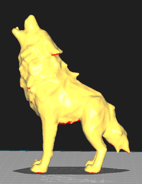 Miniatura 3 do modelo 3D Howling Wolf