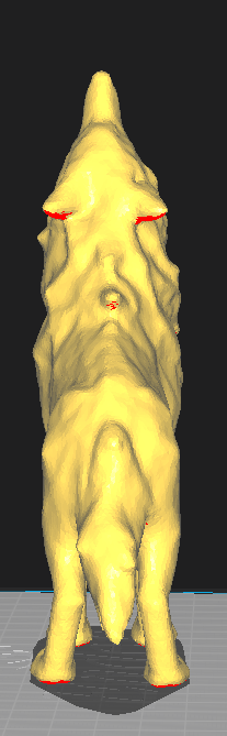 Miniatura 4 do modelo 3D Howling Wolf