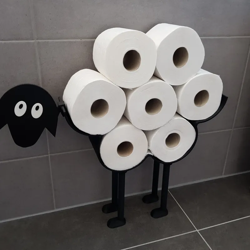 STL file Shaun the Sheep Toilet Paper Roll Holder/Stand - Easy 2 Print  🐑・Model to download and 3D print・Cults