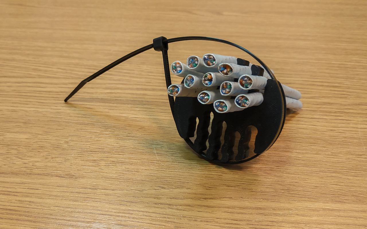 Network cable organizer rack by Hugo Download free STL