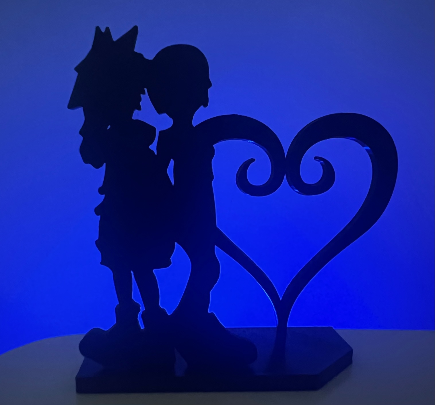 Sora And Kairi Khs Silhouette Decor By Build And Banter Download Free Stl Model 4482