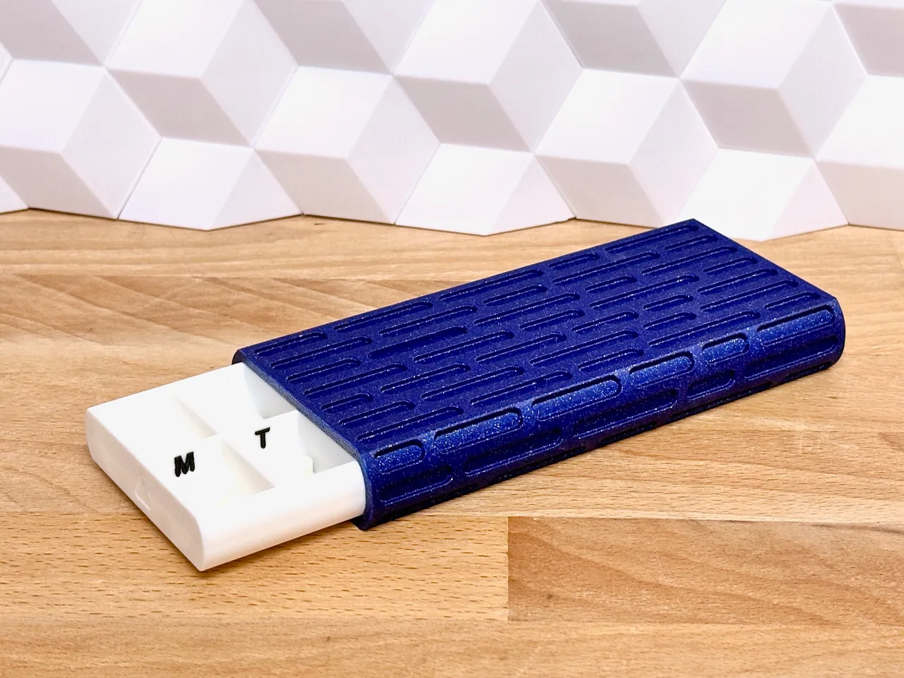 Sliding Pill Box (textured organizer for weekly medication) by ...