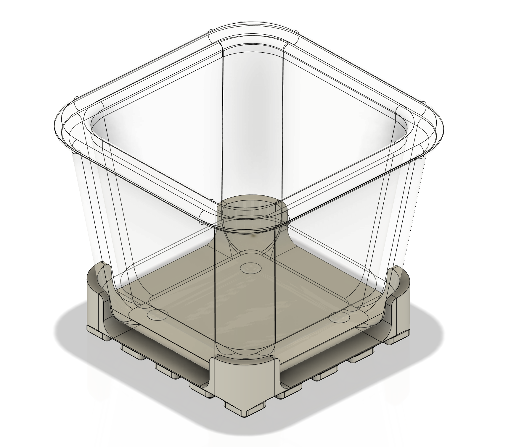 IKEA 365 (804.449.46) small glass container holder for gridfinity