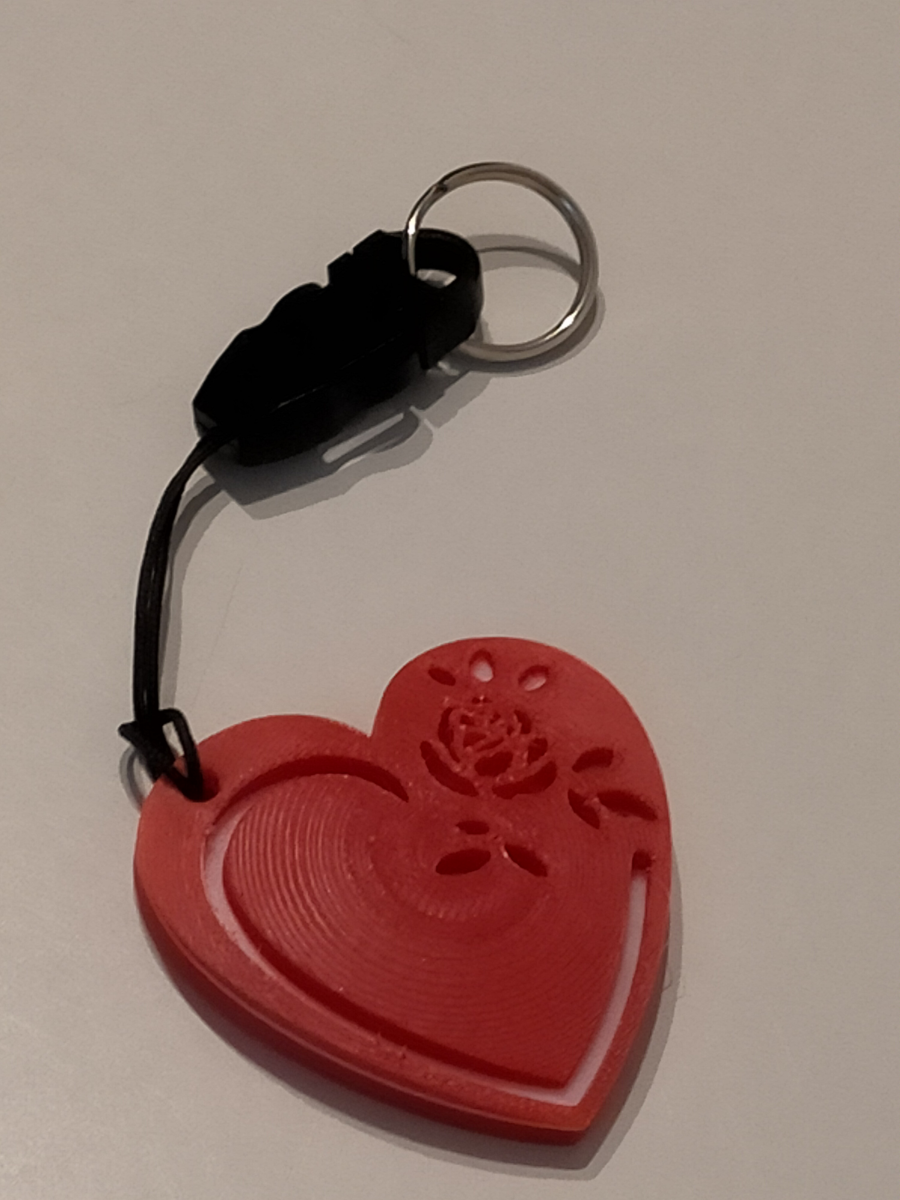 Porte-clefs St Valentin - rose