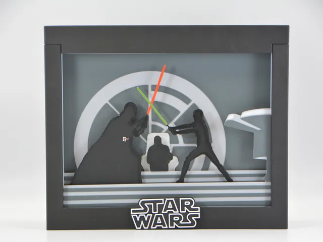 Star Wars Duel on Death Star II Shadow Box