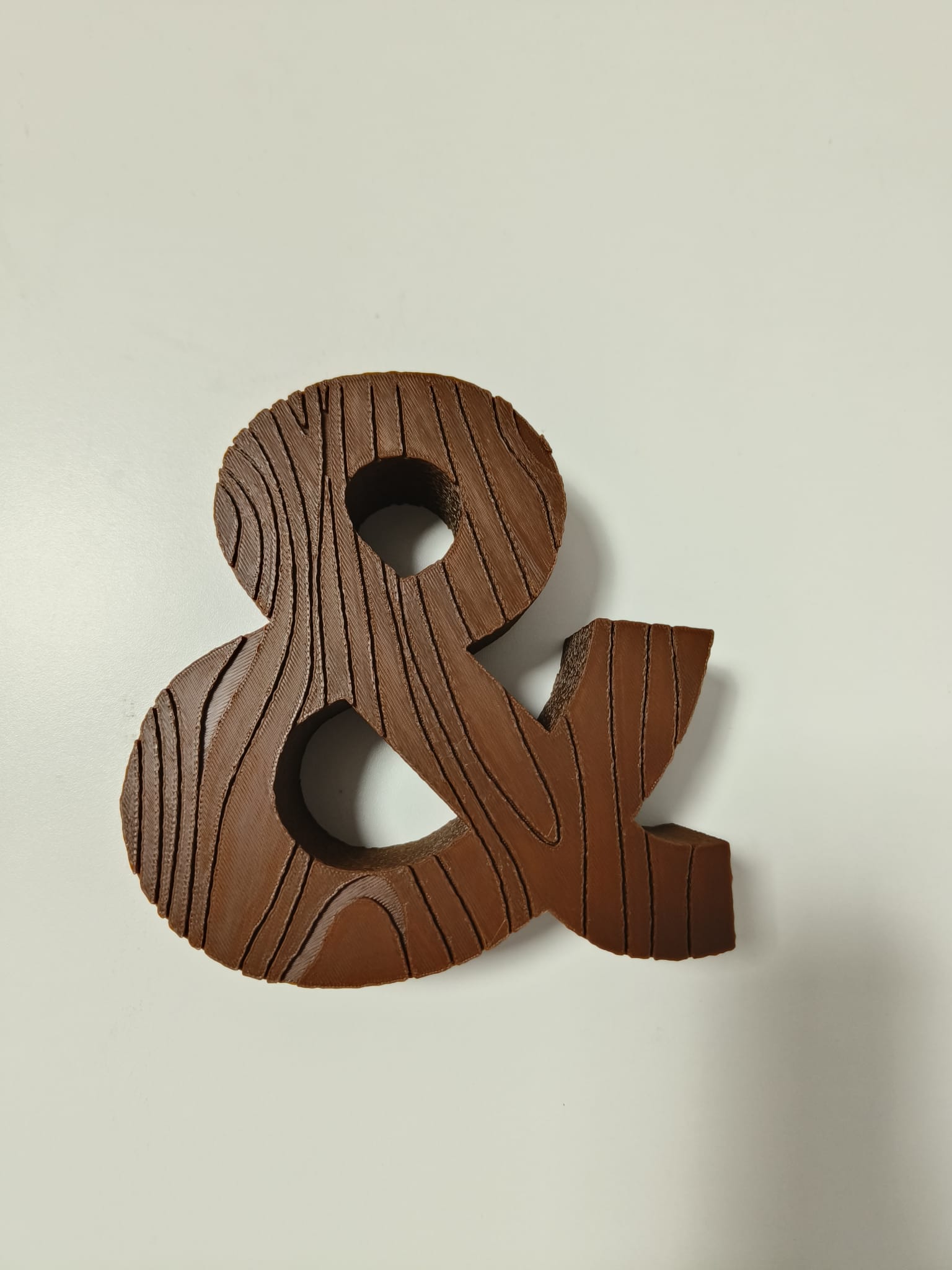 Letra & decorativa efecto madera (wood PLA)