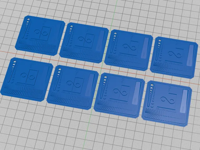 Resin Validation Matrix x8 for the Elegoo Saturn 4 Ultra 16K Exposure Calibration