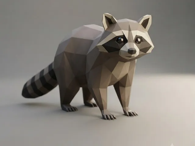 Low Poly Raccoon