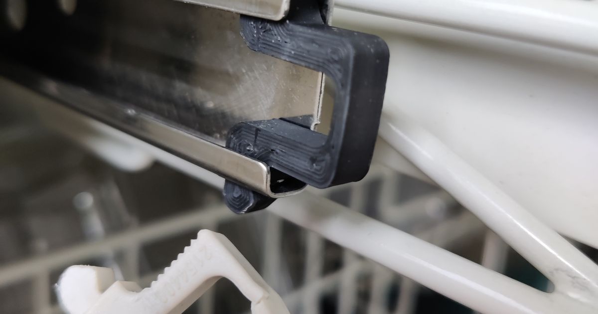 Miele Dishwasher Rail Clip by IJsklontje Download free STL model
