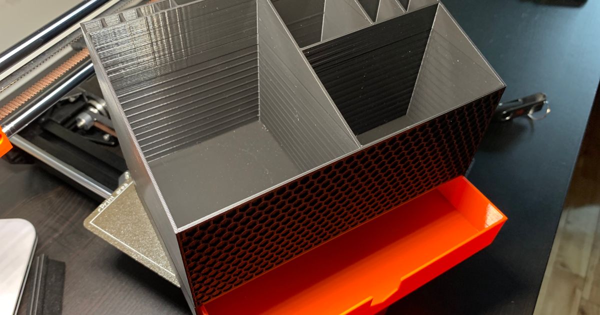 Compact Printing Tools Organizer by Michaël Fortin Download free STL